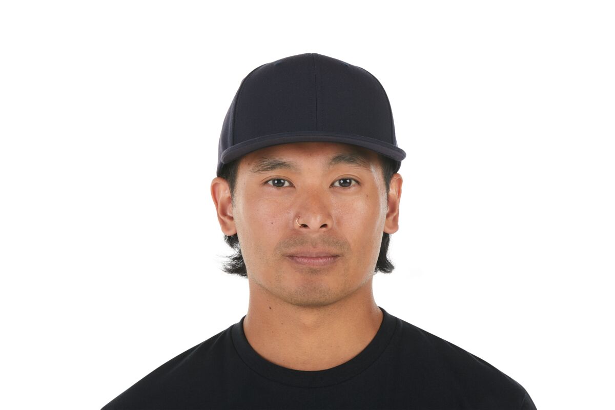 recycled-poly-classic-6-panel-hat-o2 WebPDP-HAT001215_Recycled_Poly_Classic_6Panel_Hat_Tidal_Blue_Studio_Harper_Studios_0723_Front__HAT001215OS.jpg