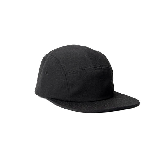 recycled-poly-flat-brim-5-panel-hat-h0 Web_PDP-FlatBrim5PanelHat_Studio_Front_Black.jpg